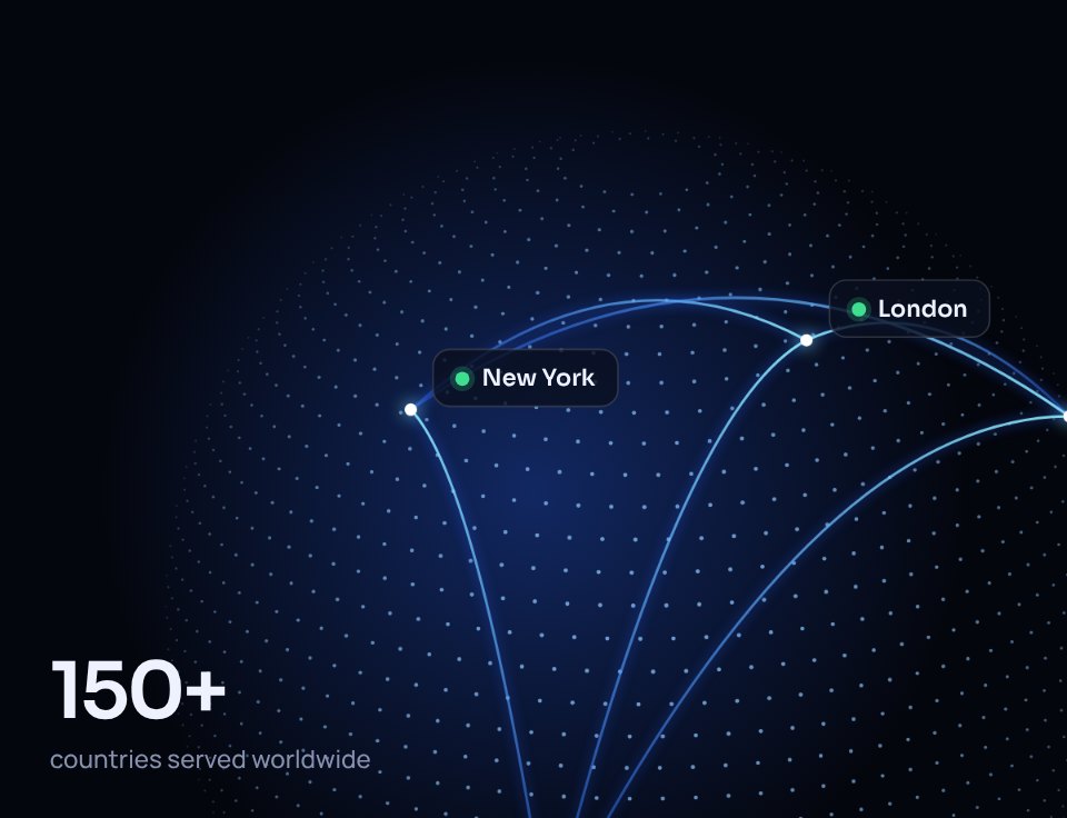 Globe showing marketcapital24 connections between global financial centres